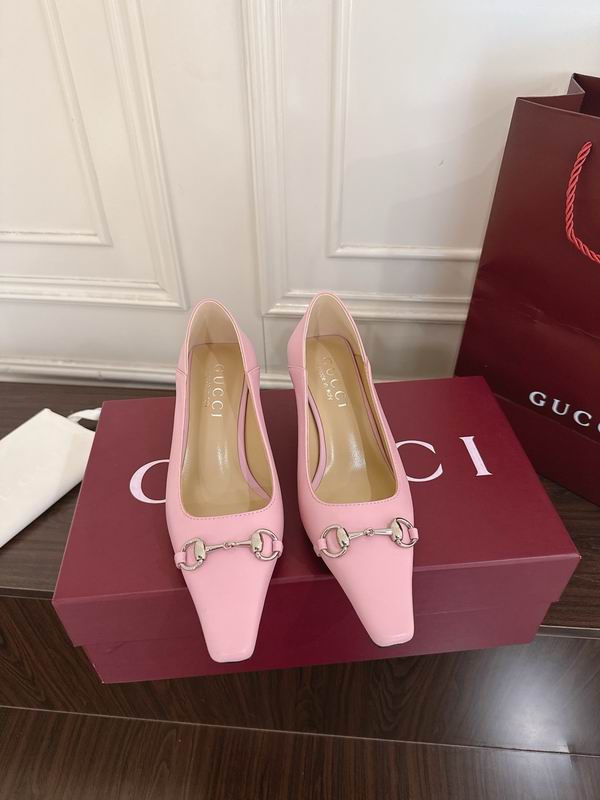Gucci Pink Horsebit Pumps
