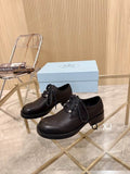 Prada Black Lace-Up Derby Shoes