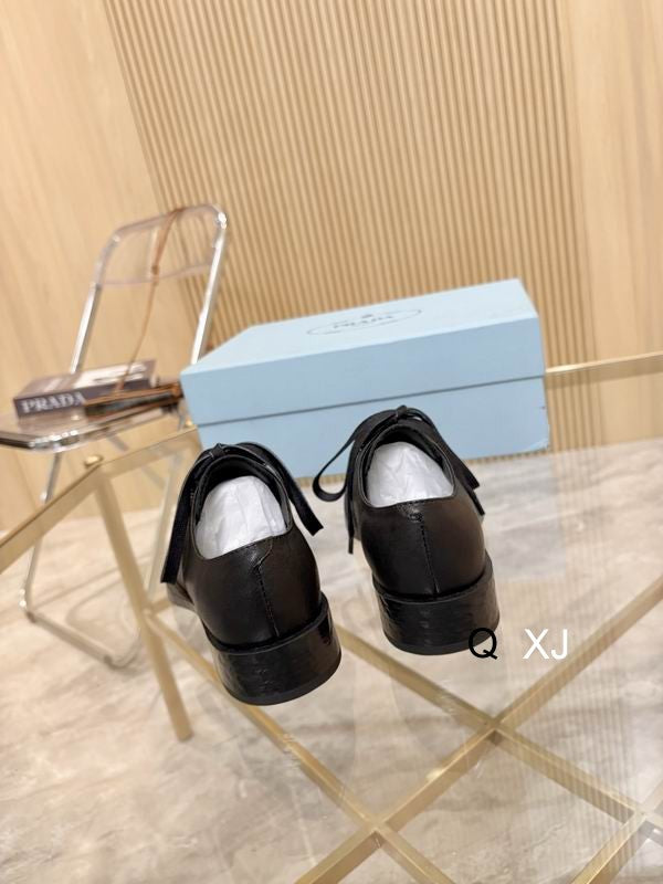 Prada Black Lace-Up Derby Shoes