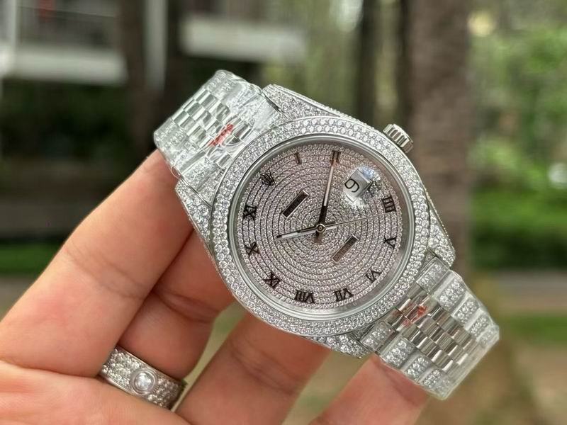 Rolex Diamond-Set Date Watch