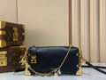 Louis Vuitton Soft Trunk Crossbody Bag – Black Calfskin with Gold Hardware